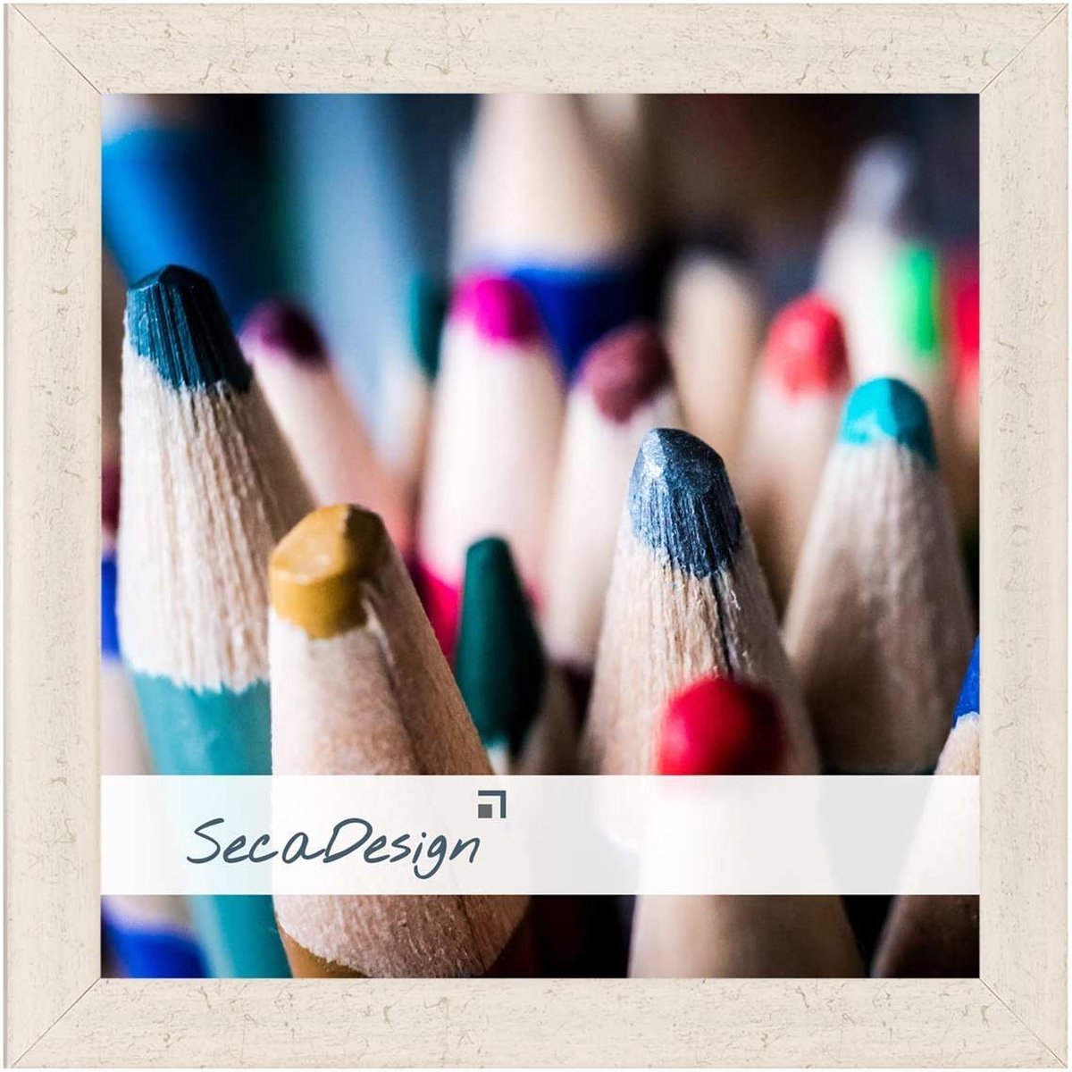 SecaDesign Tours Fotolijst - Fotomaat 40x40 cm - Rustiek Wit
