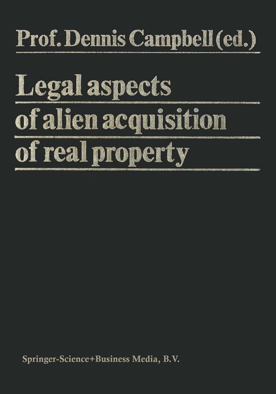 Law and Criminology (R0) - Legal Aspects of Alien Acquisitio ... - cover