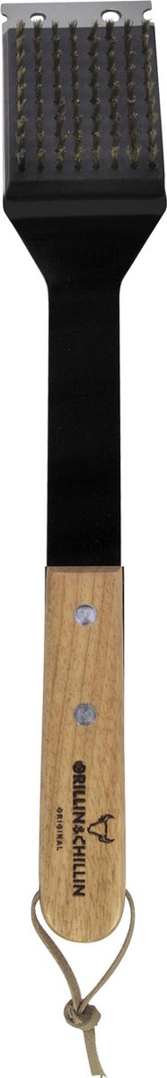 BBQ Borstel 25x5cm Zwart