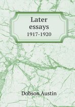 Later essays 1917-1920