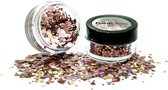 PaintGlow Chunky Glitter shakers - Face jewels - Glitters gezicht - Festival make up - Rose Gold