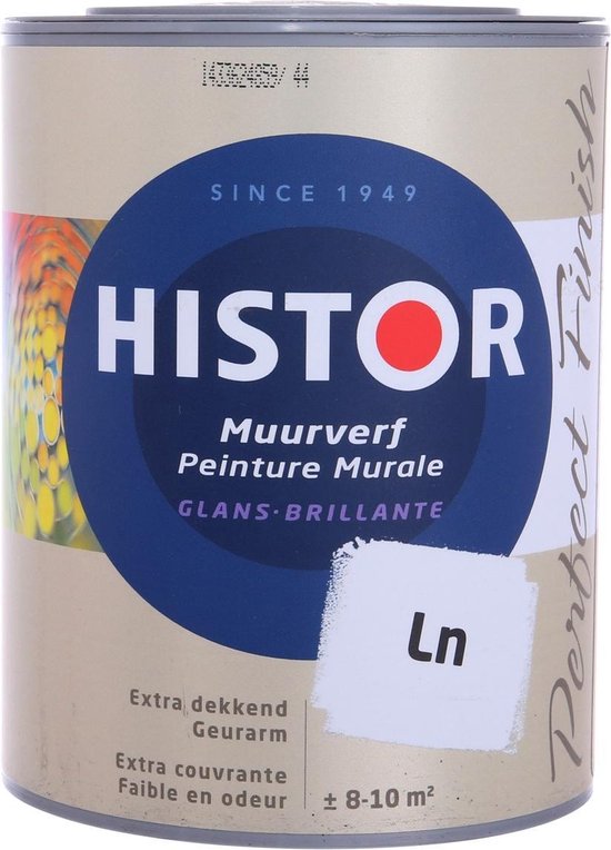 Brig alleen Bezem Histor Perfect Finish Muurverf Glans RAL 9016 Verkeerswit 2,5 Liter |  bol.com