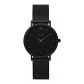 CLUSE CL30011 Minuit Mesh - Horloge - Staal - Zwart - Ø 33 mm