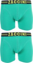 Zaccini - 2-pack Boxershorts Groen - L