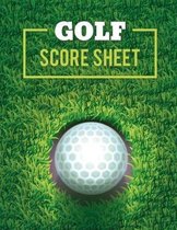 Golf Score Sheet