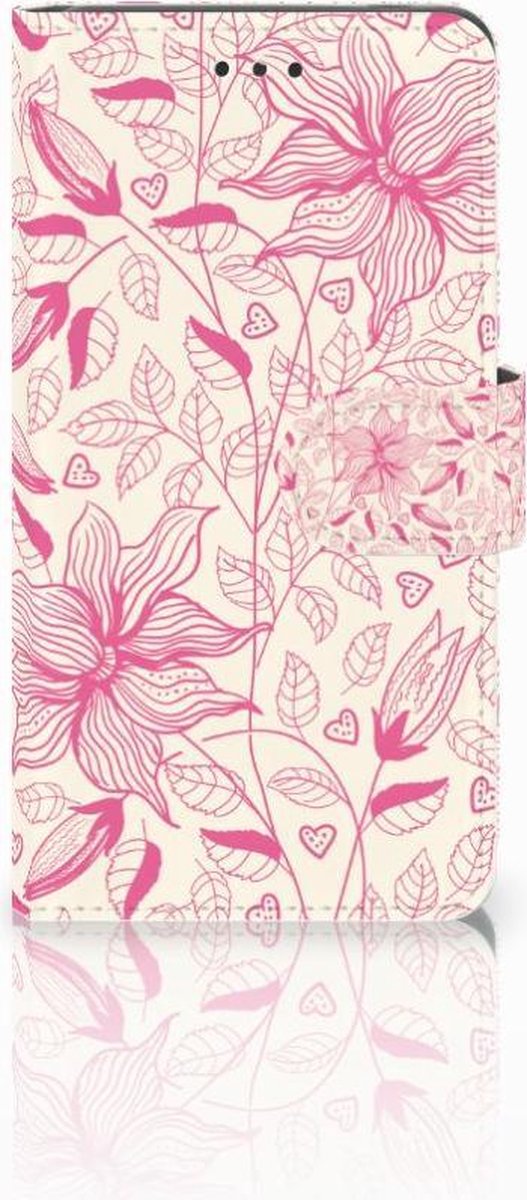 Boekhoesje voor Nokia 7 Hoesje Pink Flowers
