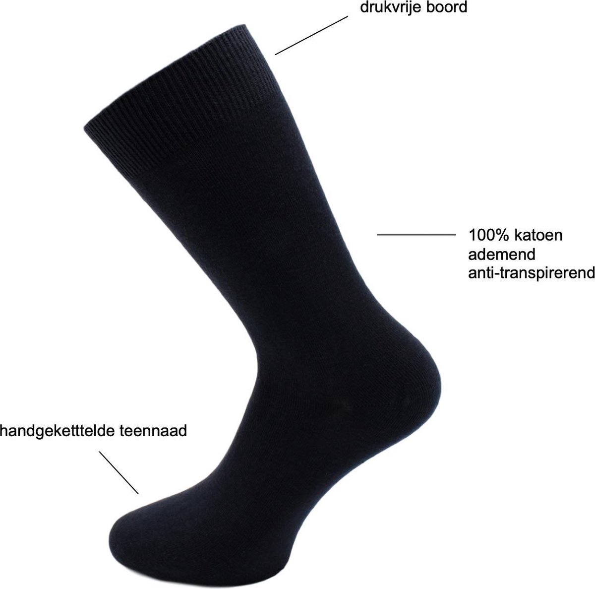 FOOTNOTE Chaussettes femmes/hommes tailles: 35-38 en noir ou couleur jean 39-42 et 43-46 10 paires 