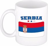 Beker / mok met de Servische vlag - 300 ml keramiek - Servie