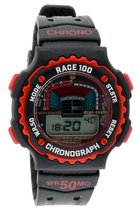 Digi-tech  DT102914 Horloge - Rubber - Zwart - Ø 41.8 mm