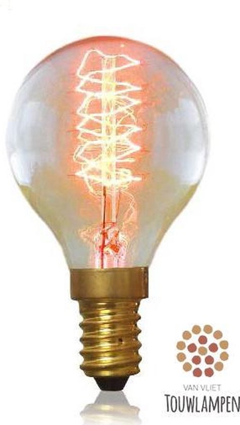 nemen hebben laten we het doen E14 Kooldraadlamp Edison Gloeilamp Kleine Fitting | bol.com