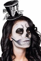 Halloween - Skeletten dames hoedje op tiara
