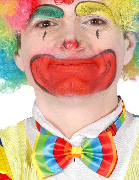 GUIRCA, S.L. - Veelkleurig clown strikje voor volwassenen - Accessoires > Strikken | bol.com