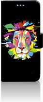 Geschikt voor Samsung S9 Portemonnee Hoesje Lion Color
