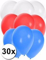 30x Ballonnen in Slowaakse kleuren