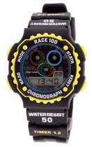 Digi-tech  DT102911 Horloge - Rubber - Zwart - Ø 41.8 mm