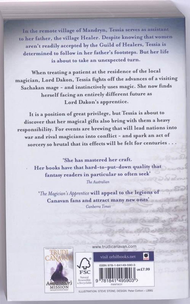 Magicians Apprentice - back cover