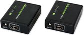 Techly IDATA EXT-E70 audio/video extender AV-zender & ontvanger Zwart