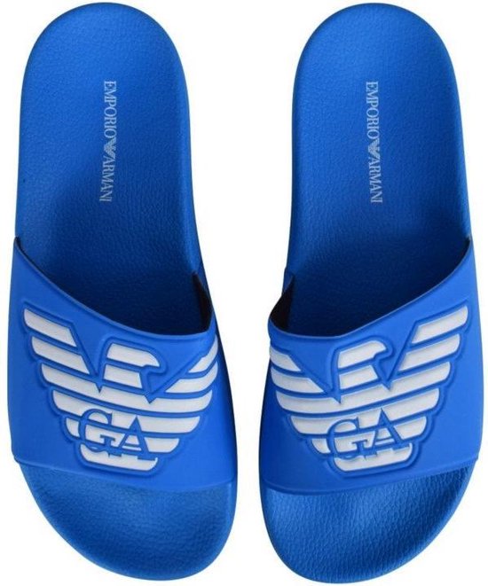 EA7 Emporio Armani heren slippers - blauw-45 | bol.com