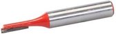 Silverline 8 mm rechte metrische groeffrees 4 x 12 mm