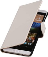HTC One E9 Plus Hoesje Wit - Book Case Wallet Cover Hoes