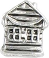 Quiges - 925 - Zilveren - Bedels -Sterling zilver - Beads - Huis Thuis Kraal Charm - Geschikt – voor - alle bekende merken - Armband Z545