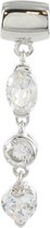 Quiges - 925 - Zilveren - Bedels -Sterling zilver - Beads - Zirkonia Hanger Kraal Charm - Geschikt – voor - alle bekende merken - Armband Z193
