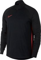 Nike Dry Academy Drill Top Heren Sporttrui - Maat M  - Mannen - zwart/rood