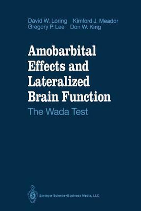 Amobarbital Effects and Lateralized Brain Function - cover