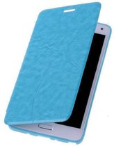TPU Samsung Galaxy Grand Neo i9080 Booktype Lijn Motief Hoesje Turquoise
