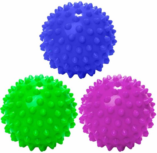 #DoYourFitness – 3 delige set massagebal – »Nica« – Lacrosse Bal / Fasciaball voor effectieve zelfmassage van triggerpoints – diameter 8cm -…