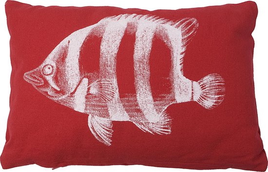 In The Mood Dakota Fish - Sierkussen - 30x45 cm - Rouge