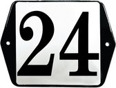 Oreille modèle numéro de maison en émail - 24