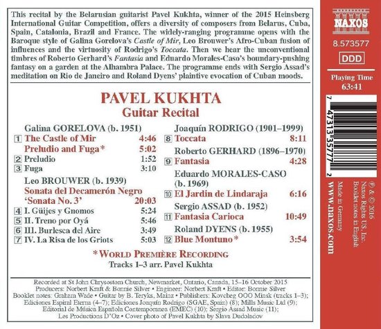 Pavel Kukhta - Guitar Recital (CD)