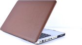 Macbook Case voor Macbook Pro 13 inch zonder Retina 2011 / 2012 - PU Hard Cover - Bruin
