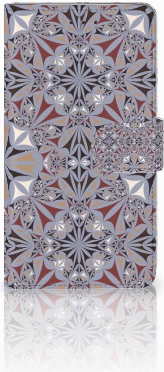 Samsung Galaxy J7 2016 Bookcase Flower Tiles