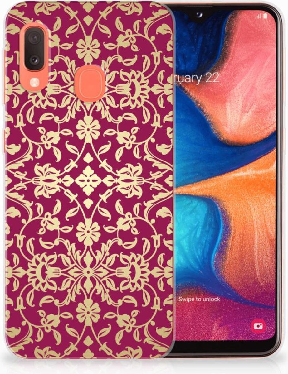 Siliconen Hoesje Samsung Galaxy A20e Barok Pink