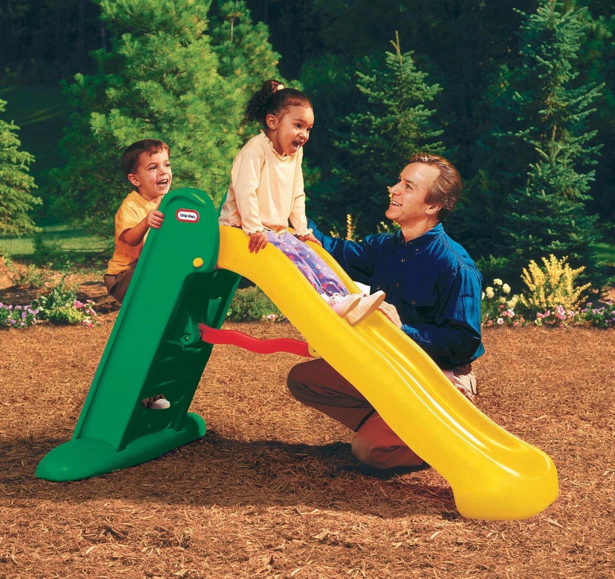 Little Tikes Glijbaan Large Slide - Peuter -Voor Buiten - Groen Geel — afbeelding 4