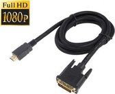 HDMI naar DVI kabel adapter Full HD 1,8M voor o.a. Playstation 3