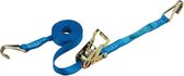 Spanband 25 mm 1.5 ton 5M blauw met draadhaak