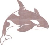 Orka Hout 86 x 78 cm Wood - Wanddecoratie