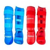 Fuji Mae Afneembare Scheen-wreef beschermers  Kleur: Rood, XL