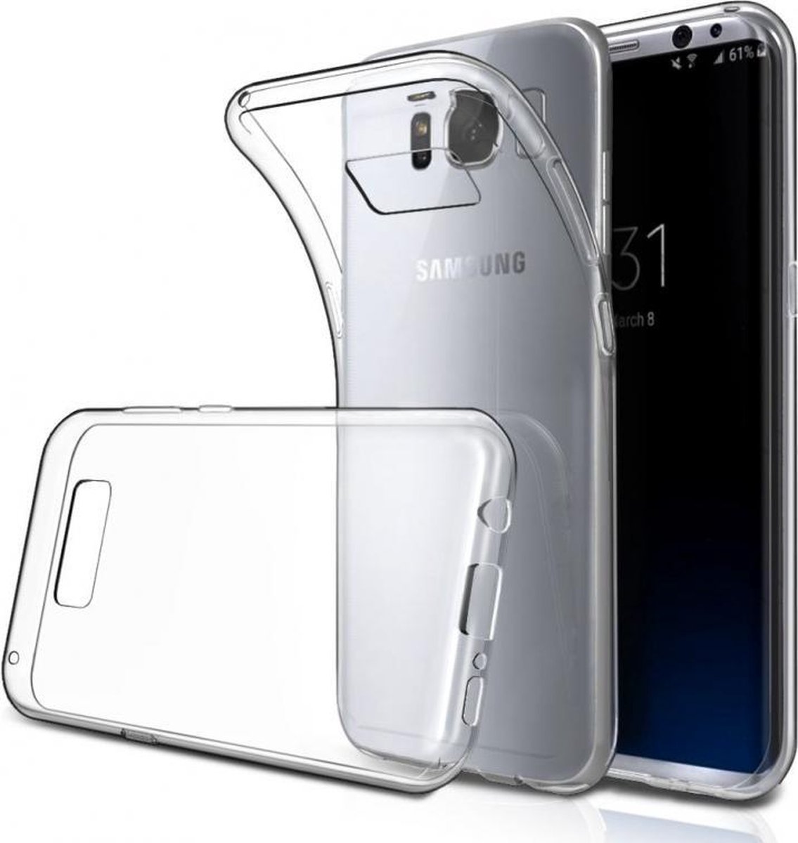 Galaxy S8 hoes - Ultra-Slim Siliconen Transparant