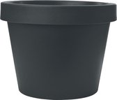 Bloempot Buiten Rond Lira Liscio 75cm ANTRACIET Teiplast