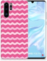Huawei P30 Pro Uniek TPU Hoesje Waves Pink
