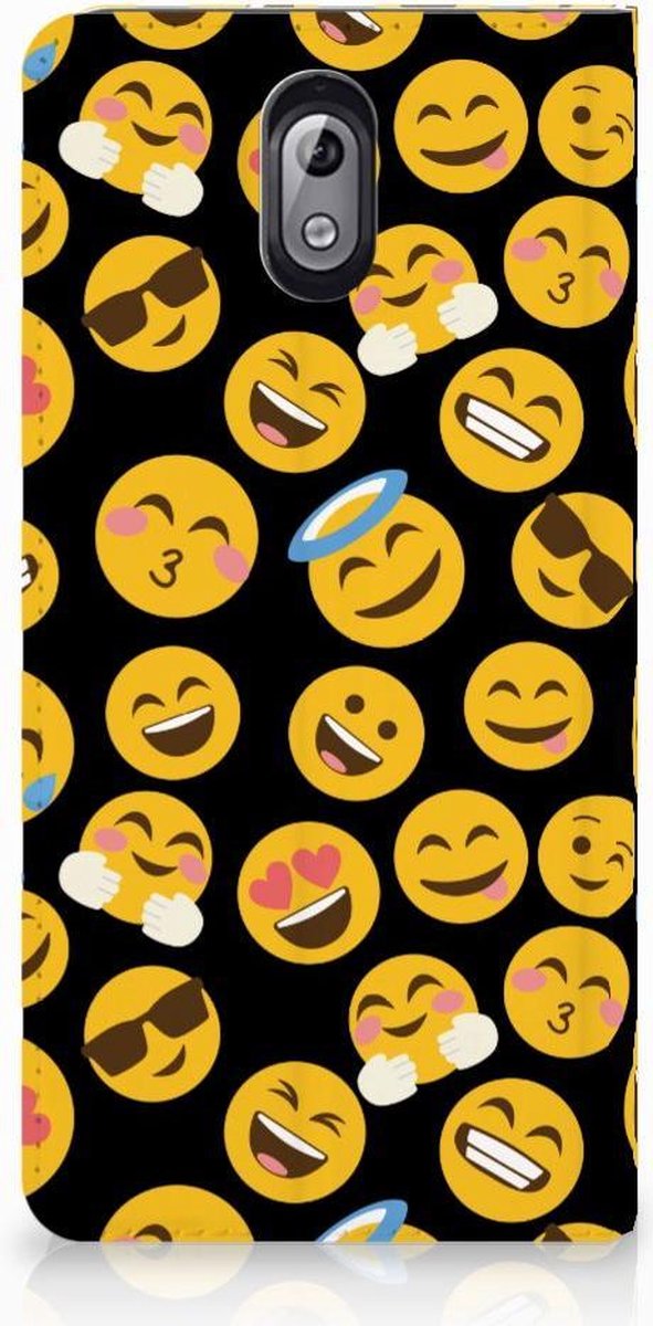 Nokia 3.1 (2018) Hoesje met Magneet Emoji