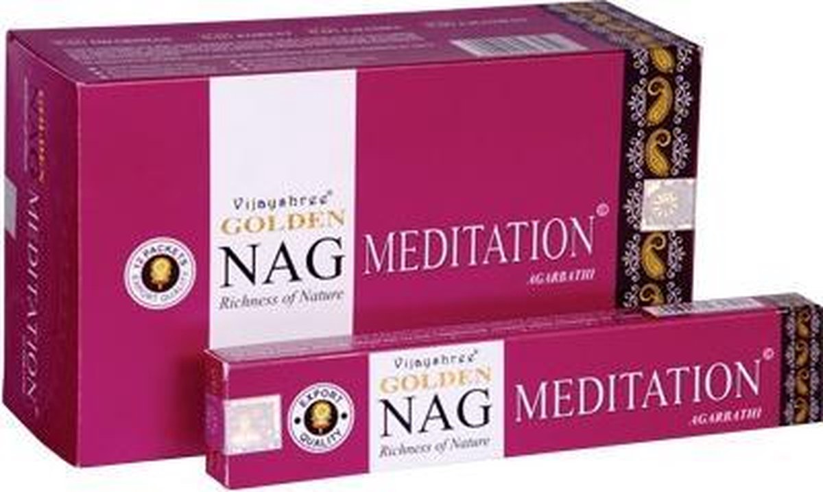 Golden Nag Meditation, paars 15gr (12x15gr) - M