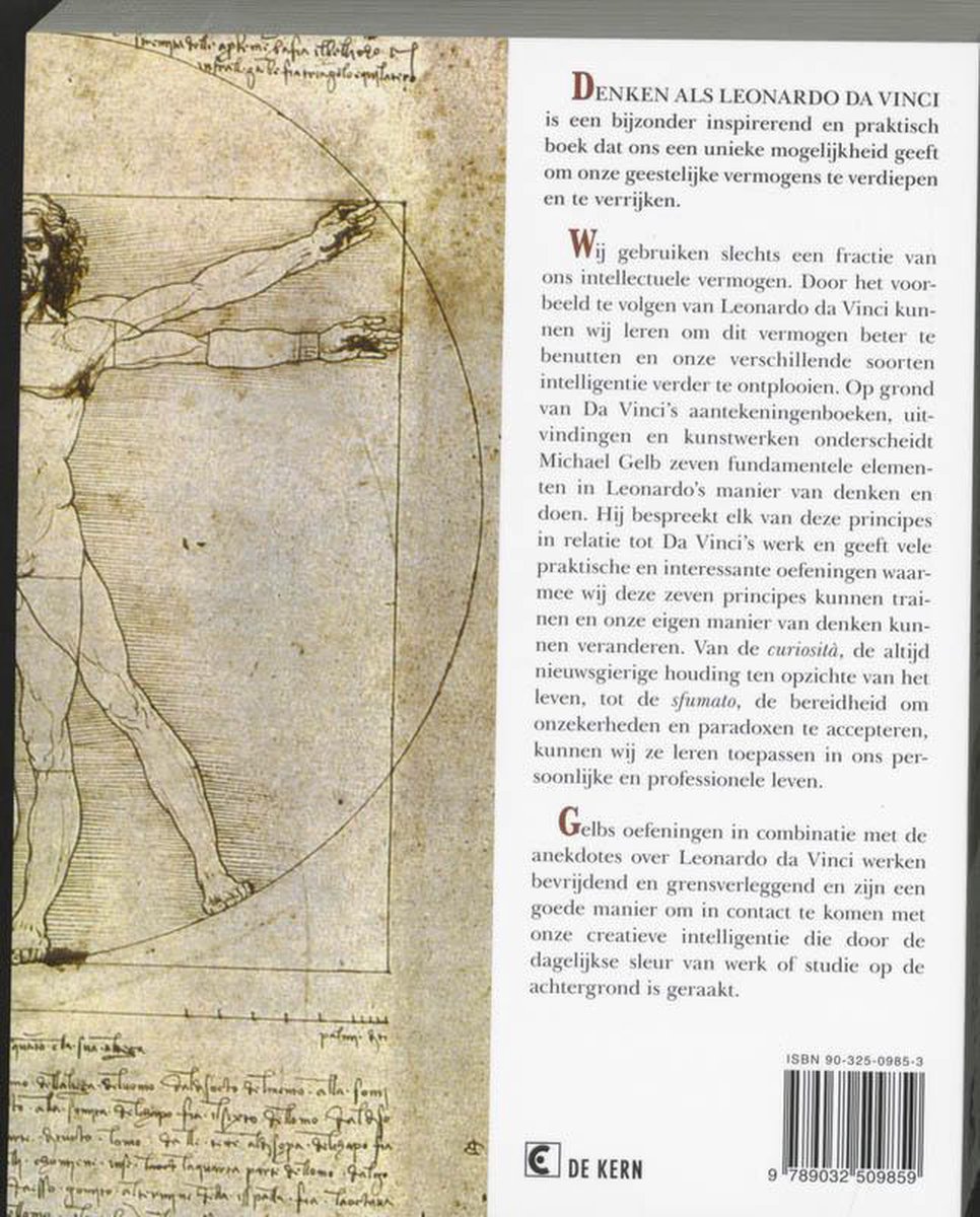 Denken Als Leonardo Da Vinci - back cover