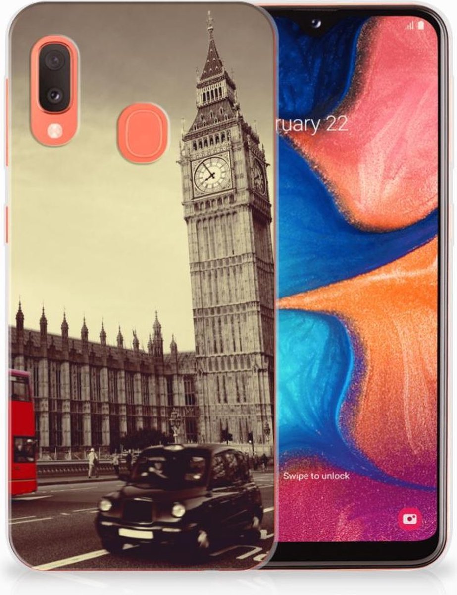 Samsung Galaxy A20e Siliconen Back Cover Londen