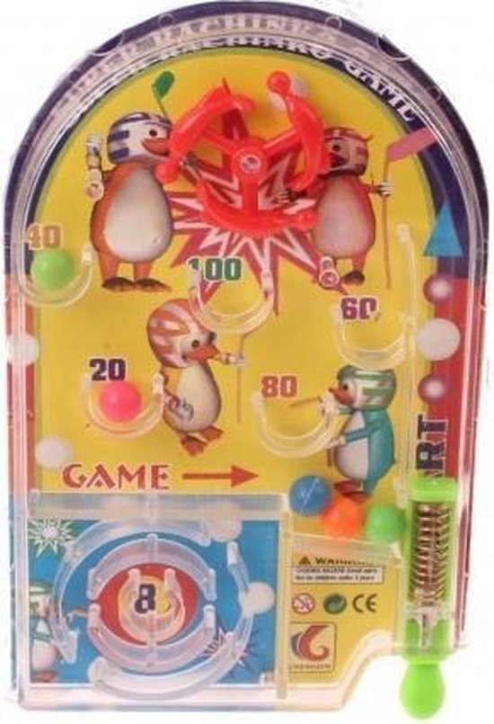 Afbeelding van het spel Jonotoys Pinball Mini Game 11 Cm Geel