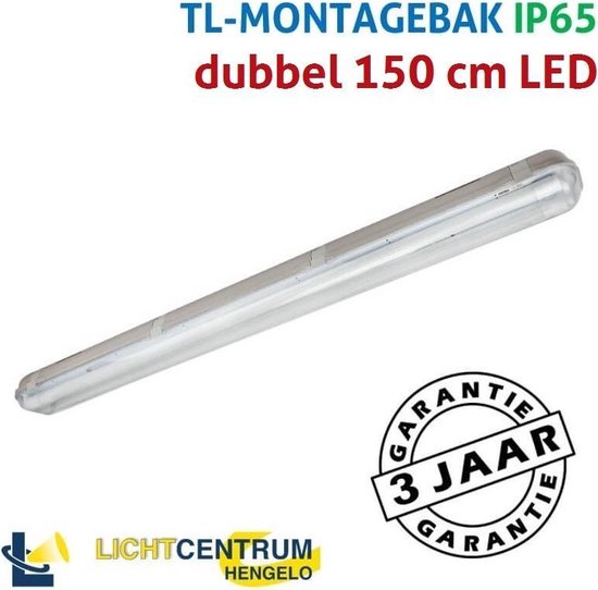 nieuws vraag naar magnifiek TL armatuur opbouw 150 cm dubbel IP65 met LED TL | warm wit | bol.com